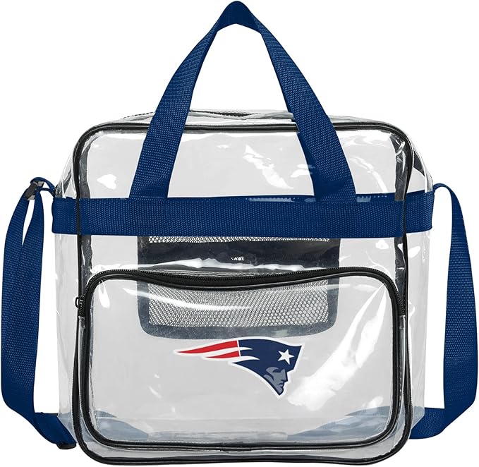 FOCO NFL Team Logo Clear See Through Stadium High End Messenger Bag