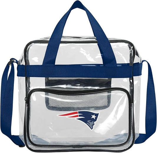 FOCO NFL Team Logo Clear See Through Stadium High End Messenger Bag