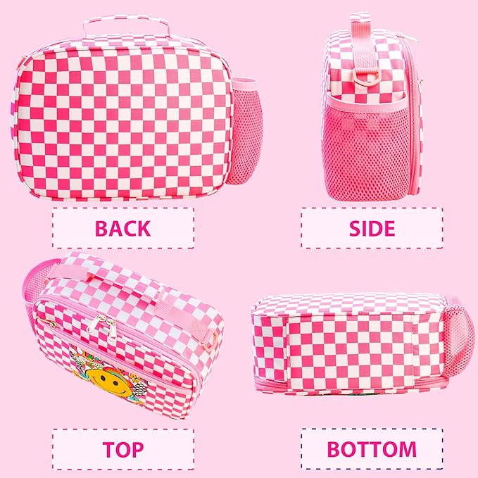 RLGPBON Kids Lunch Box for Girls Lunch Bag Insulated Durable Lunch Box Children Lunch Tote Bag for School