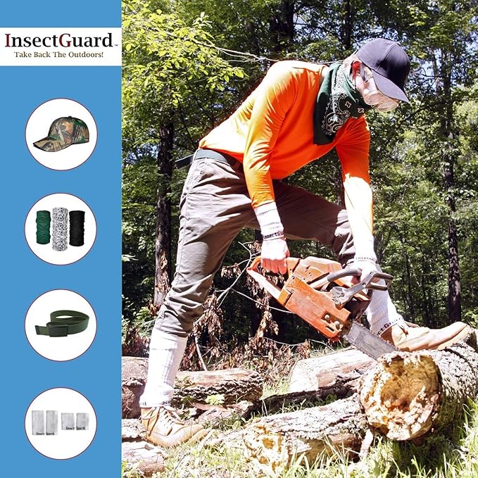 Permethrin Treated Repels Tick Mosquitoes Flies Chiggers & More Insect Repellent Lower Packages