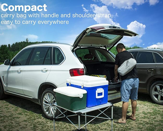 iClimb Super Easy Assemble Folding Cot Ultralight Compact Heavy Duty with Carry Bag for Adults Camping Backpacking
