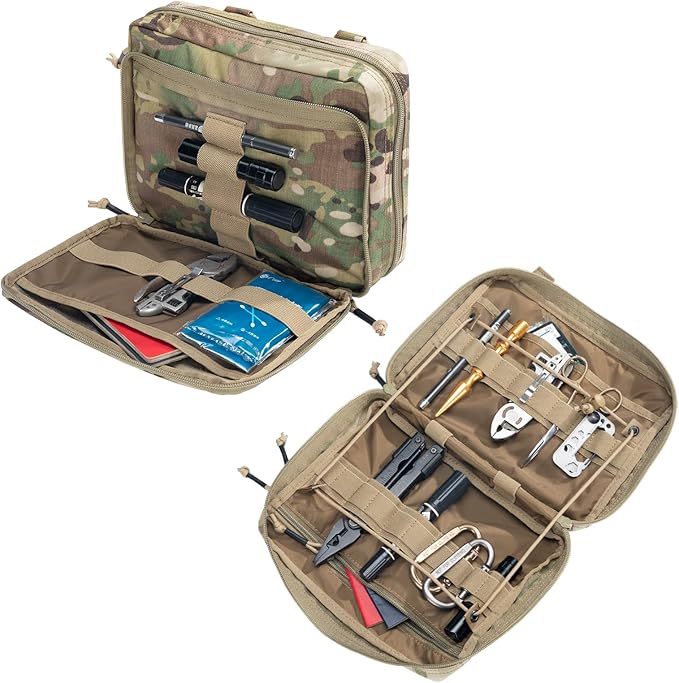 EXCELLENT ELITE SPANKER Tactical Molle Admin Pouch Utility Organizer EDC Medical Bag Utility EDC Tool Pouch with Shoulder Strap Attachment Pouches Waist Bag