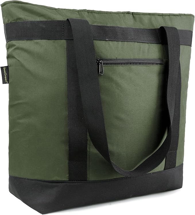 BeeGreen Insulated Cooler Bag Leakproof Freezer Shopping Tote for Groceries Thermal Food Delivery Bag