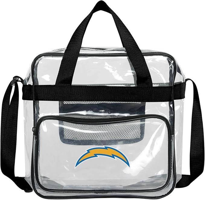 FOCO NFL Team Logo Clear See Through Stadium High End Messenger Bag