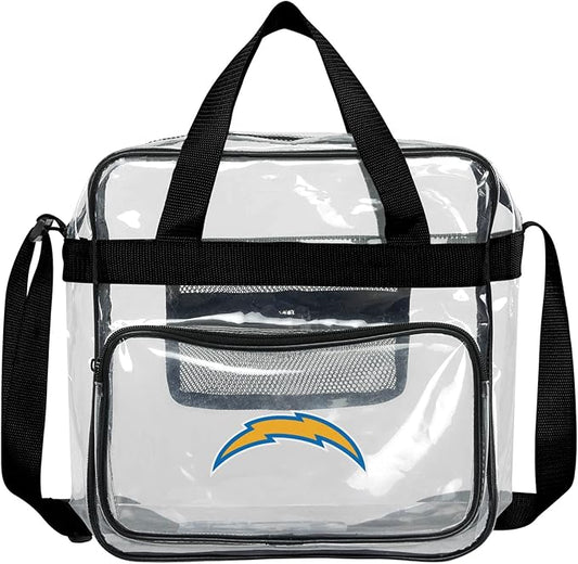 FOCO NFL Team Logo Clear See Through Stadium High End Messenger Bag