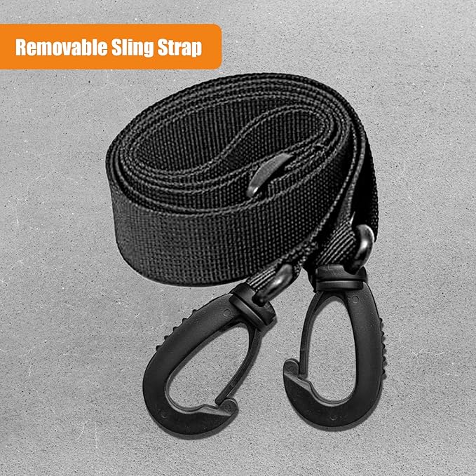 ROARING FIRE Tinder Tactical Molle Utility Pouch, EDC Tool Organizer Pouch with Removable Sling Strap. Modular Organizer Pouches for Every Day Carry, Hiking, Camping (Black)