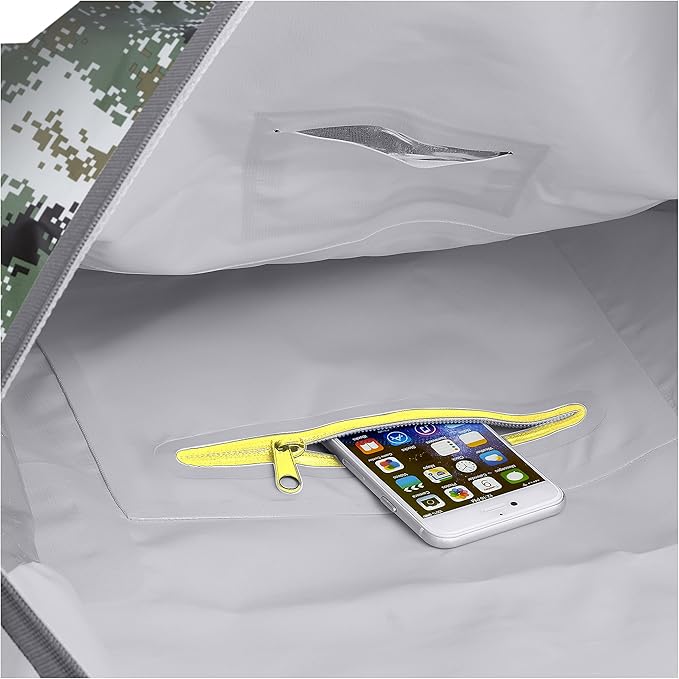 Skog Å Kust Duffelsak Heavy Duty Waterproof Duffel - Gear Bag for Sports, Travel, & More - 90L DigiCamo