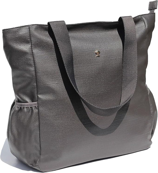 ESVAN Original Floral Water Resistant Large Tote Bag Shoulder Bag for Gym Beach Travel Daily Bags Upgraded