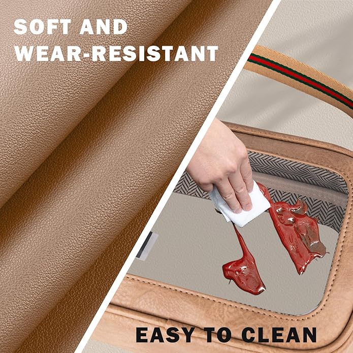 Viva Terry Clear Bag for Stadium Events Approved, Small Clear Crossbody Purse with 2 Adjustable Straps for Makeup Toiletry