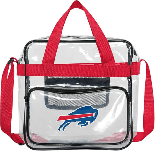 FOCO NFL Team Logo Clear See Through Stadium High End Messenger Bag