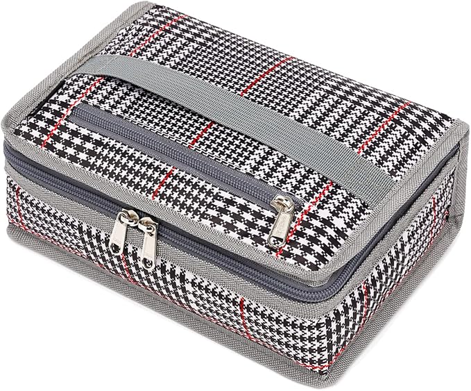 FlowFly Small Insulated Lunch box Portable Soft Bag Mini Cooler Thermal Meal Tote Kit with Handle for Work & School (W&B)