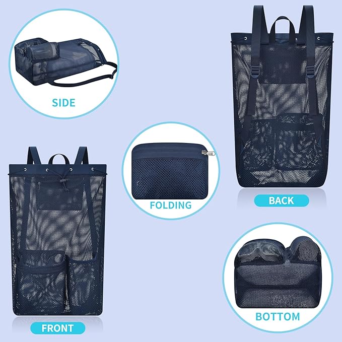 Mildbeer Large Drawstring Backpack for Men Women Athletic Gym Sports Workout Beach Swimming Commuting Travel