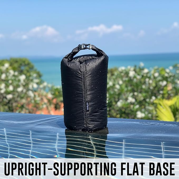 Side by Side Dry Bag 10 Liter Ultralight Waterproof – Lightweight Compression Sack for Kayaking, Hiking, Beach & Travel – CORDURA Fabric Stuff Sack for Wet Clothes, Gym Gear, Marine & Outdoor Use