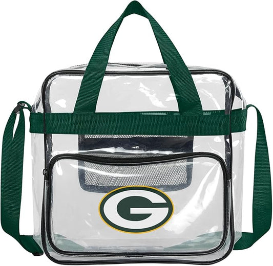 FOCO NFL Team Logo Clear See Through Stadium High End Messenger Bag