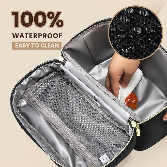 LOVEVOOK Lunch Box for Women,Adult Insulated Lunch Bag for Women,Leakproof Cooler Bag for Office Picnic Hiking Beach,Lunch Tote Bag with Adjustable Shoulder Strap