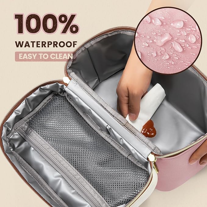 LOVEVOOK Lunch Box for Women,Adult Insulated Lunch Bag for Women,Leakproof Cooler Bag for Office Picnic Hiking Beach,Lunch Tote Bag with Adjustable Shoulder Strap