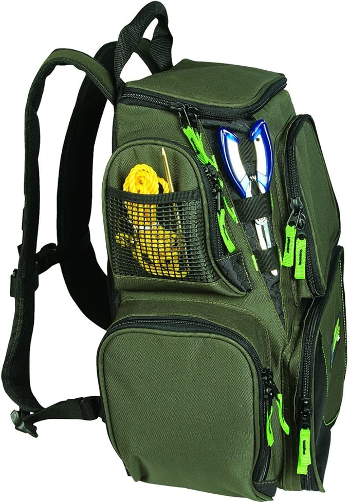 Wild River CLC WN3606 Multi-Tackle, Mulit-Pocket, Large Backpack, Fishing Bag, Without Trays
