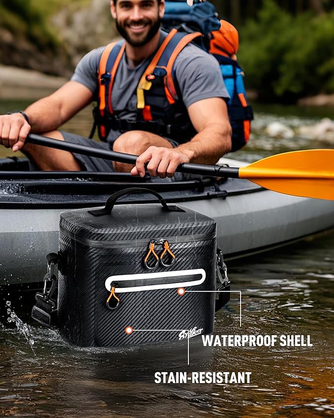 Soft-Sided Cooler Bag, 7/16/30 Can Portable Ice Chest Box, Waterproof, Leak-Proof, Insulated Cooler for Lunch, Beach, Drink, Beverage, Travel, Camping, Picnic