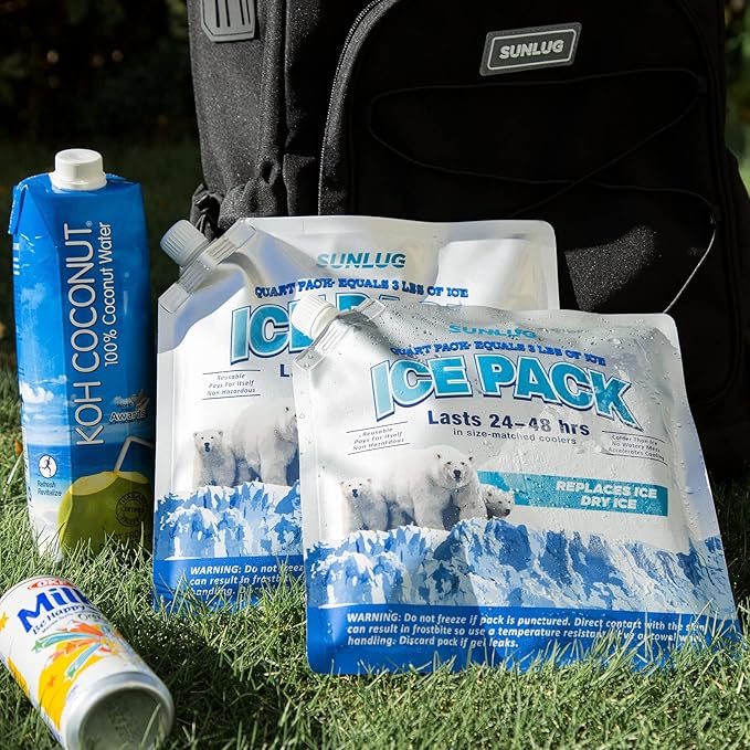 Cooler Ice Packs Reusable Ice Packs for Coolers Long Lasting Freezer Packs for Cooler Bag, Lunch Bags, Cooler Backpacks