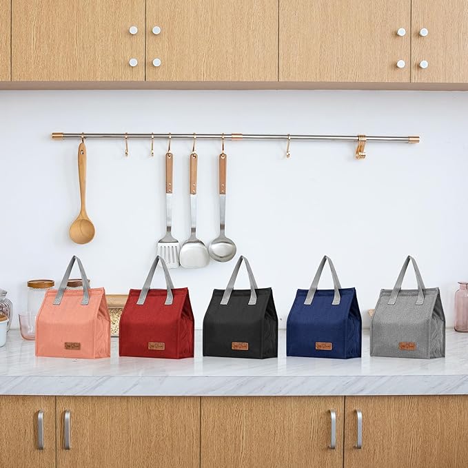 Red Insulated Lunch Bag, Portable and Durable, Suitable for Work, Travel, Picnics, Hiking, Mountain Climbing, Outings