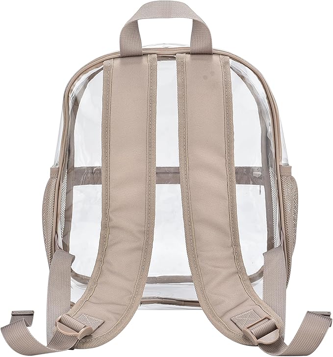 USPECLARE Clear Backpack for Stadium Approved 12×6×12, Water proof Clear Bag for Stadium Events and Concert Work Sport Event