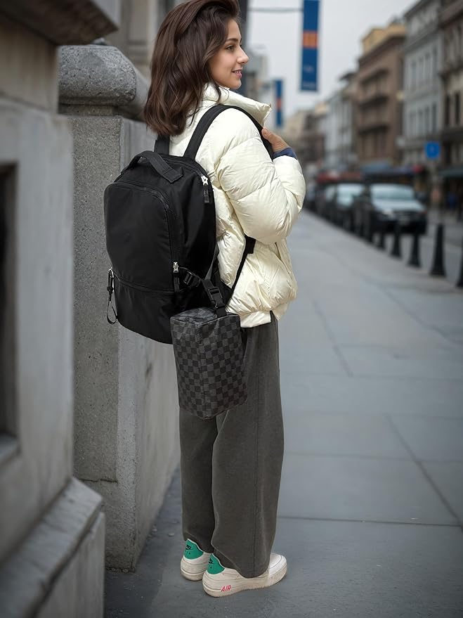 FlowFly Small Insulated Lunch box Portable Soft Bag Mini Cooler Thermal Meal Tote Kit with Buckle for Work, BlackWithBuckle