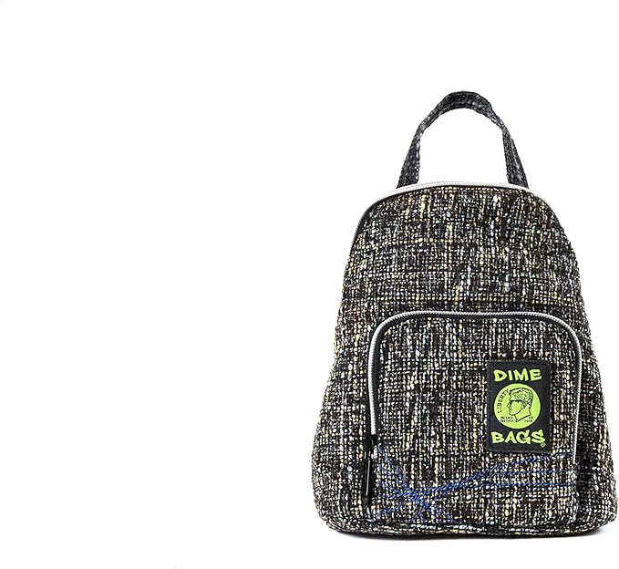 DIME BAGS - Club Kid Backpack - Stylish Mini Backpack with (Hemp Material, Concrete)