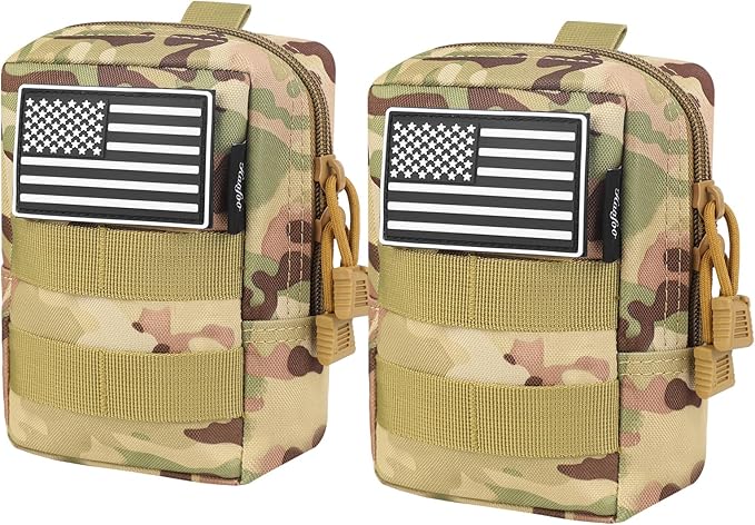 Molle Pouch, Compact Water Resistant Tactical EDC Utility Pouch Tear-Resistant Tactical Organizer Gear Pouch