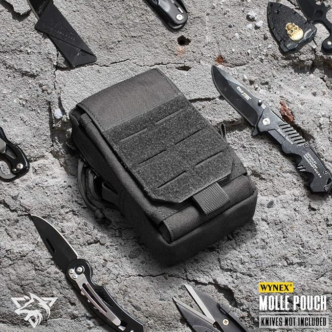 WYNEX Tactical EDC Pouch, Molle Utility Pouches Gadget Organizer Phone Holder Waist Pack Smartphone Pouch Tool Holster Pocket