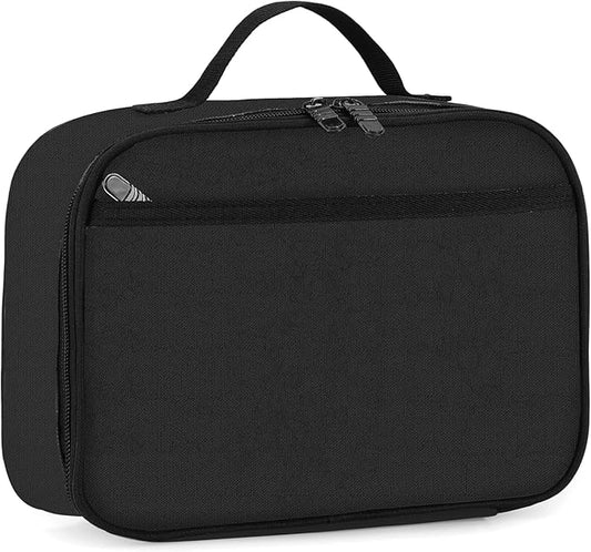 rickyh style Lunch Box with Padded Liner, Spacious Insulated Lunch Bag Durable Thermal Lunch Cooler Pack with Strap for Boys Girls Adults School Sports Beach Picnic Work Camp,2 Pocket (LBhei)