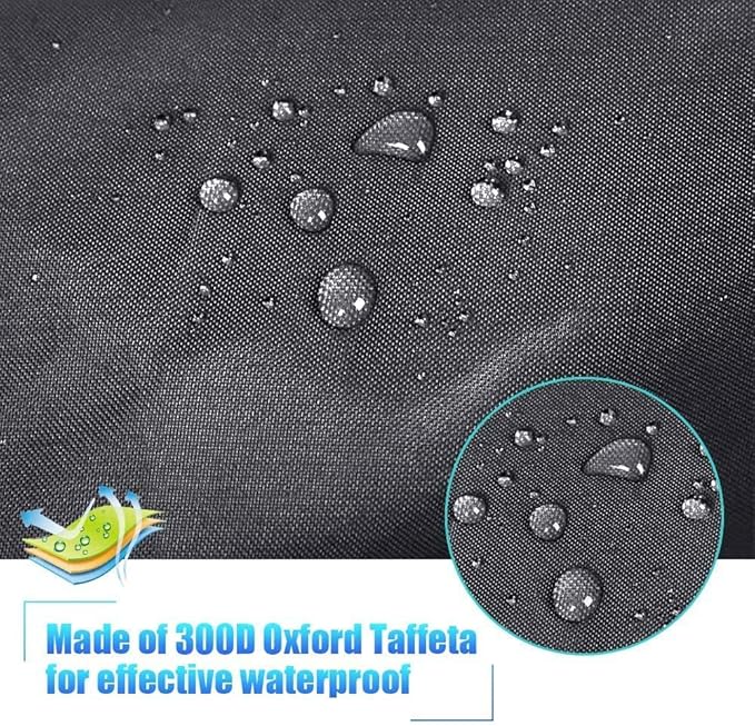 7.8-18ft Waterproof Kayak Canoe Cover-Storage Dust Cover UV Protection Sunblock Shield for Fishing Boat/Kayak/Canoe 7 Sizes [Choose Color] (Black(Upgraded), Suitable for 13.8-15ft Kayak)