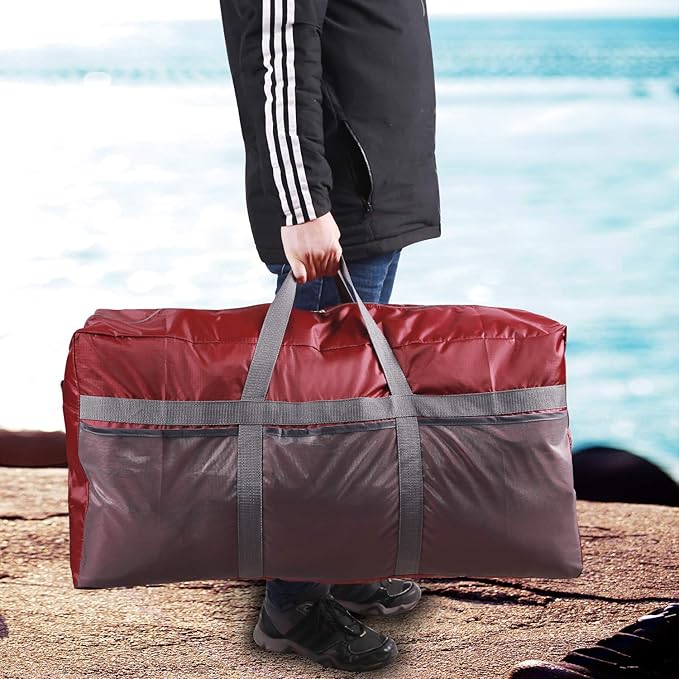 REDCAMP Foldable Travel Bag, Large Sports Bag, 75L/96L/100L, Lightweight Waterproof Tote Bag