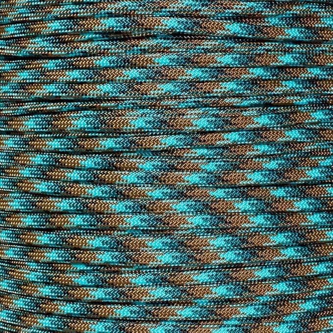 Paracord Planet 550lb Paracord with Line Winder Organizer 100 ft (Undersea)