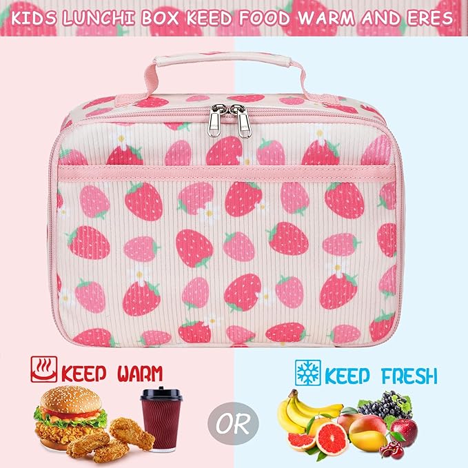 LOIDOU Lunch Box for Kids Boys Girls Insulated Lunch Bag Thermal Meal Tote Reusable Lunch Pail Bags for School Travel