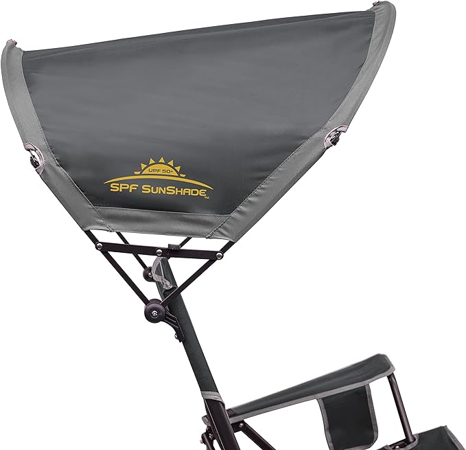 GCI Outdoor Sunshade Rocker Outdoor Rocking Chair with Canopy
