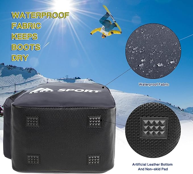 Multipurpose Ski Boot Bag - Large Capacity Waterproof Travel Ski Bag for Men and Women,Portable Snowboarding Gear Storage Bags Suitable for Ski Boots,Ski Clothing and Helmets