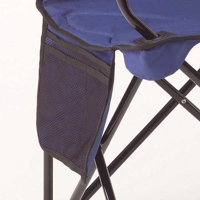 Coleman Portable Camping Chair with 4-Can Cooler, Cushioned Seat & Back with Side Pockets & Cup Holder, Carry Bag Included, Great for Camping, Tailgating, Firepits, Patio, & More