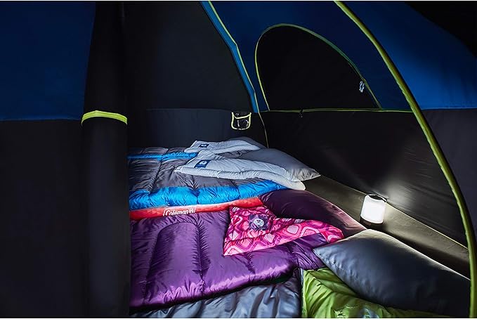 Coleman Carlsbad Dark Room Tent with Screened Porch, 4/6 Person Tent Blocks 90% of Sunlight to Keep Inside Cool, Weatherproof Shelter with Easy Setup, Made of PFAS-Free Materials