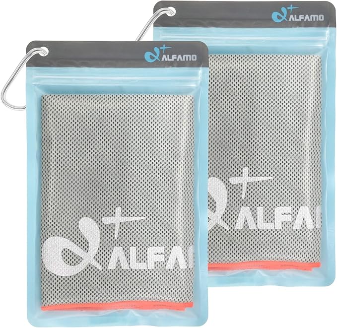 Cooling Towel for Sports, Workout, Fitness, Gym, Yoga, Pilates, Travel, Camping & More