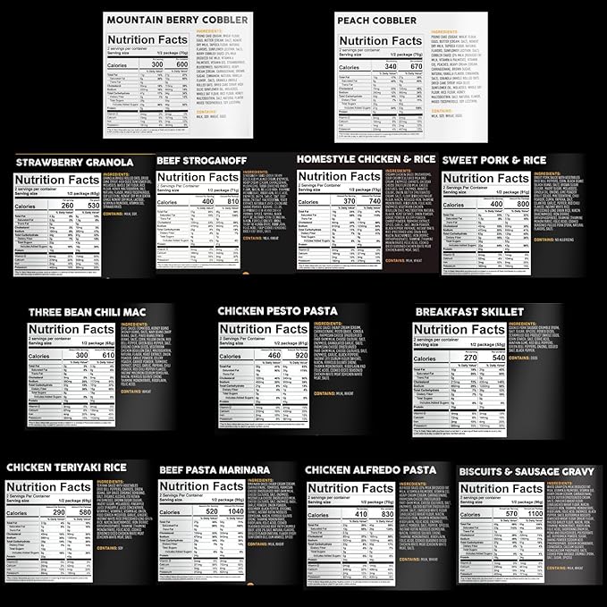 Peak Refuel Ultimate Variety 24-Pack | 100% Real Meat | Premium Freeze-Dried Meals for Backpacking, Camping & Survival | 24 Servings | MRE Emergency Food