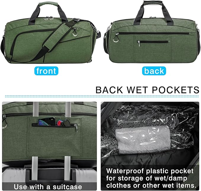 Sports Small Gym Bag for Men and Women Travel Duffel Bag Workout Bag with Shoes Compartment