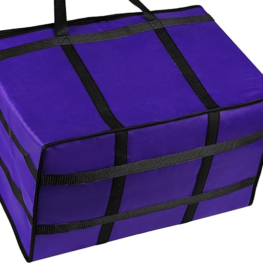 Musbus 1 PACK Purple Extra Large XXXL Insulated Food Delivery Bag Cooler for DoorDash - Keep Food Warm, Catering Shopper Hot