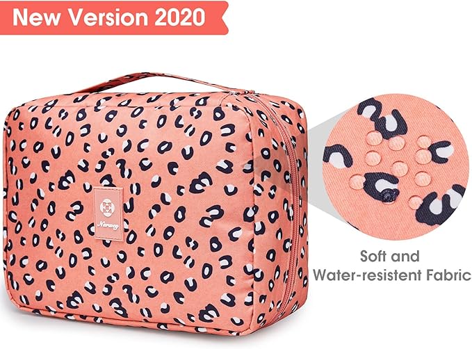Narwey Hanging Travel Toiletry Bag Cosmetic Make up Organizer for Women and Girls Waterproof
