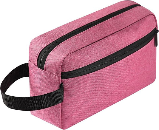 Travel Toiletry bag Toiletry bag for women men Hanging Cosmetic bag Travel accessories Gift for Women Men (Rosy)