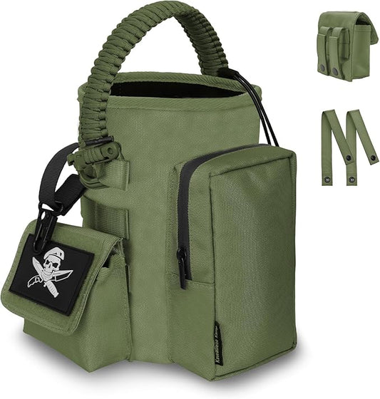 Water Bottle Holder Bag with Molle Strap - Water Bottle Carrier Pouch for Walking, Gym, Camping, Fishing, Hunting 32oz, 64oz, 128oz One Gallon Tactical Carrier Holder