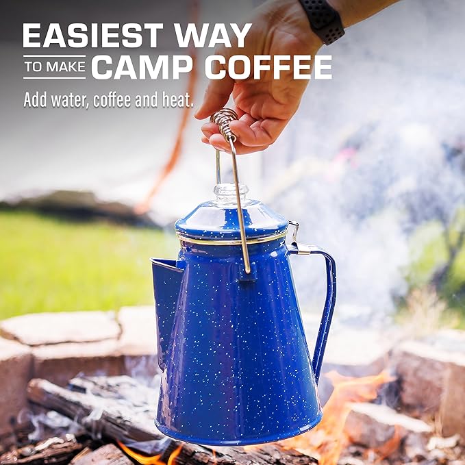 Enamel Percolator Mug Set by COLETTI