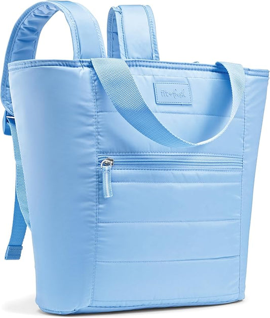 Fit & Fresh Carefree Cooler Collection – Insulated, Leakproof, Water-Resistant Tote & Mini Sling Bag for Summer Pool & Travel