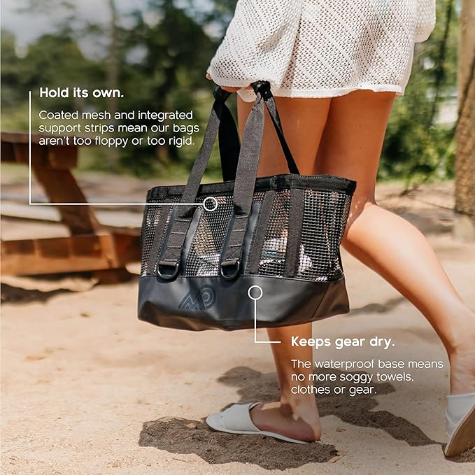 MISSION Boat Gear CASSI Heavy-Duty Outdoor Tote and Waterproof Marine-Grade Mesh Boat Bags