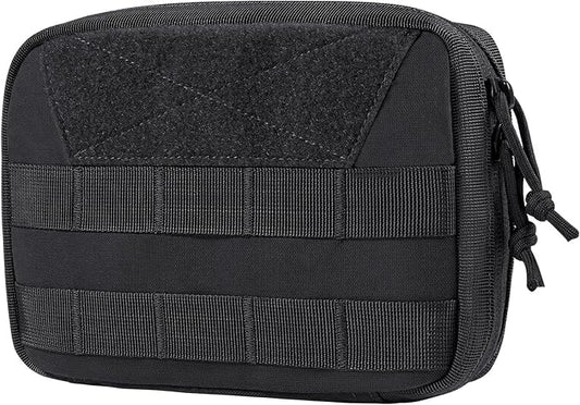 OneTigris MOLLE Pouch, Tactical Admin Pouch Belt EDC Tool Organizer Zippered Utility Waist Pack 7.5"x5"x2"