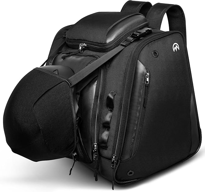 OutdoorMaster Boot Bag - Upgraded Ski Boots and Snowboard Boots Bag, Excellent for Travel with Waterproof Exterior & Bottom - for Men, Women and Youth, 55L
